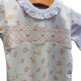 English Roses - Baby Girl's Smocked Footie