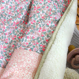 Baby blanket Liberty® fabric and fleece: GUS
