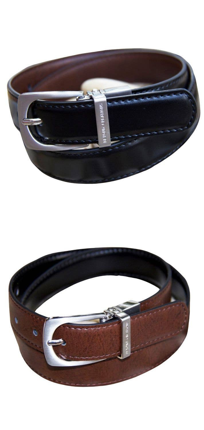 Reversible Leather Belt - Black/Brown
