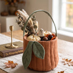 Pumpkin Basket | Quilted Storage Basket | Halloween Basket