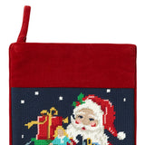 Santa w/Toys Embroidered Stocking