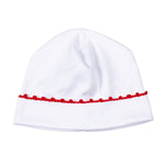 Holiday Baby Joy White Red Hat