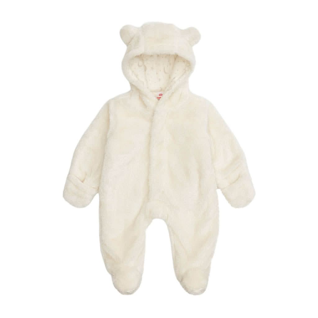 magnetic me Cloud minky bear footie, plush baby sleeper