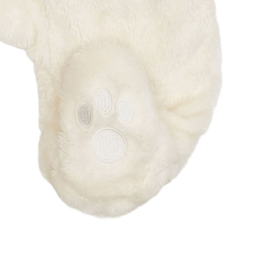 magnetic me Cloud minky bear footie, detail view
