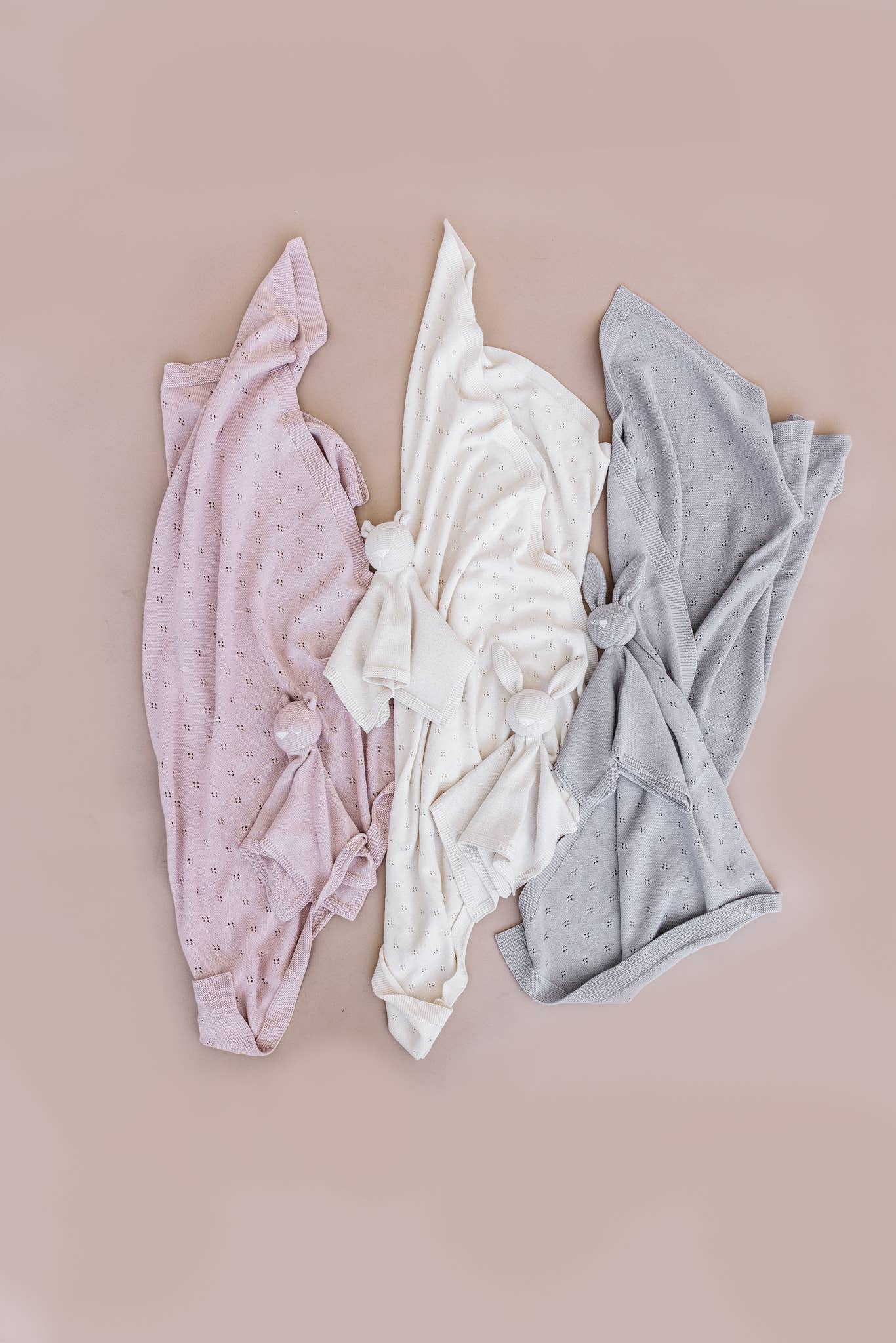 Heirloom Pique Blanket Blush Organic Cotton Baby Gift: Blush