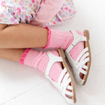 Little Stocking Co. Blossom Frill Midi Socks, view 4