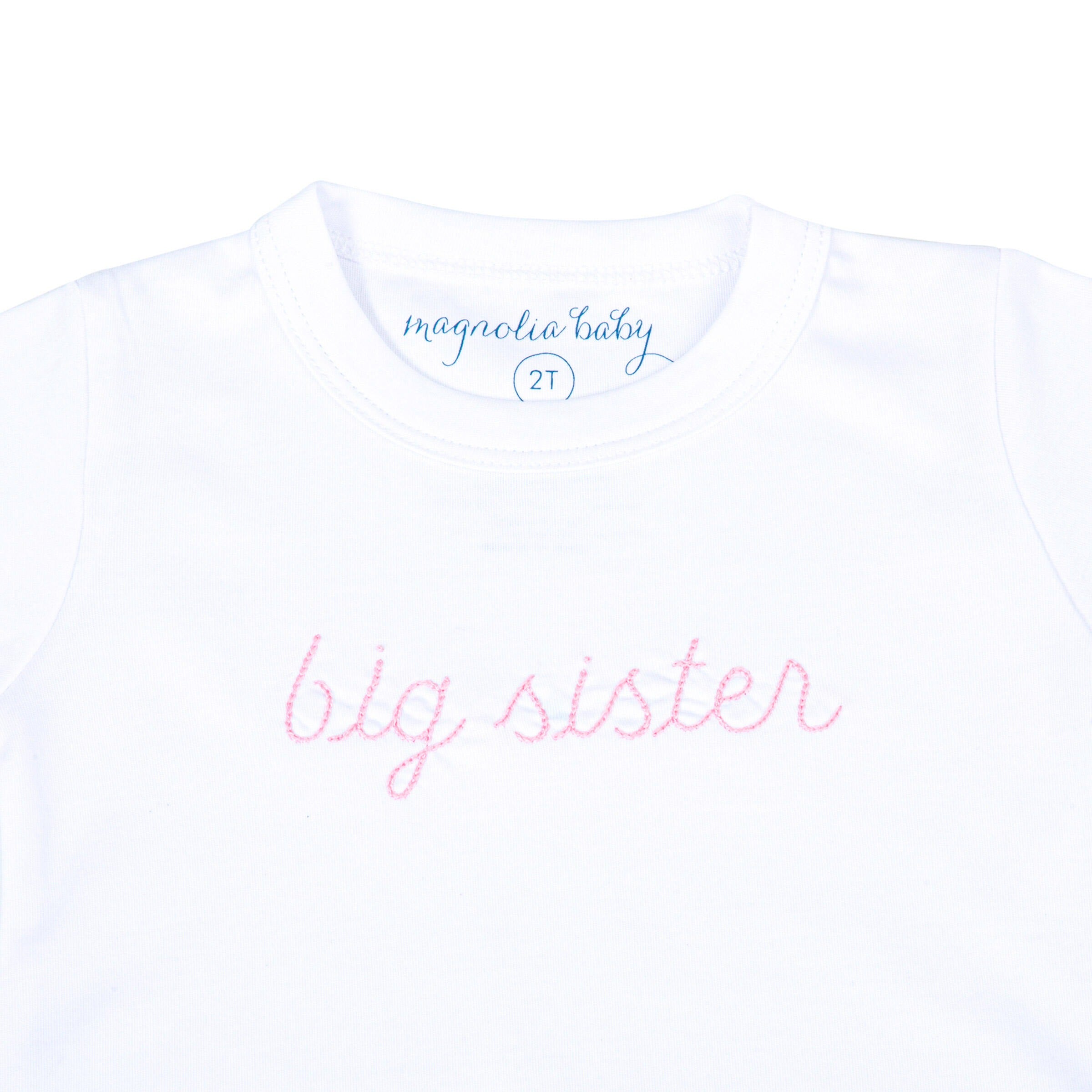 Big Sister Embroidered Long Pajamas