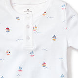 Pima Snug Fit Pajama Short Set - Bateau