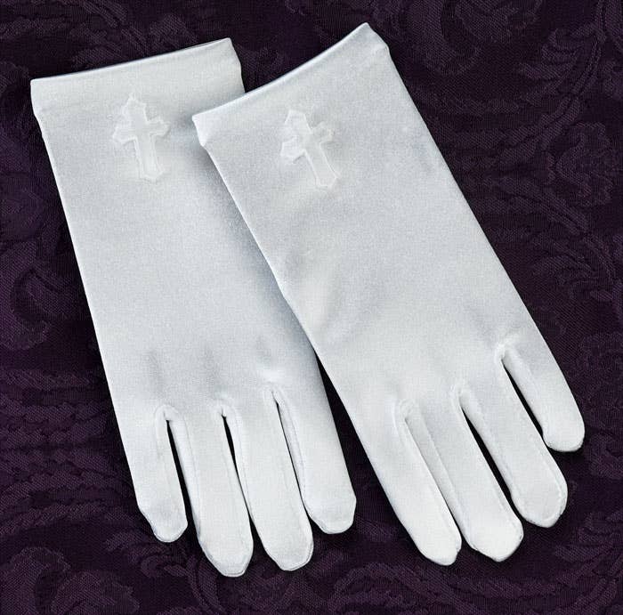 First Communion Gloves: Medium