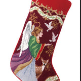 Christmas Angel Needlepoint Stocking