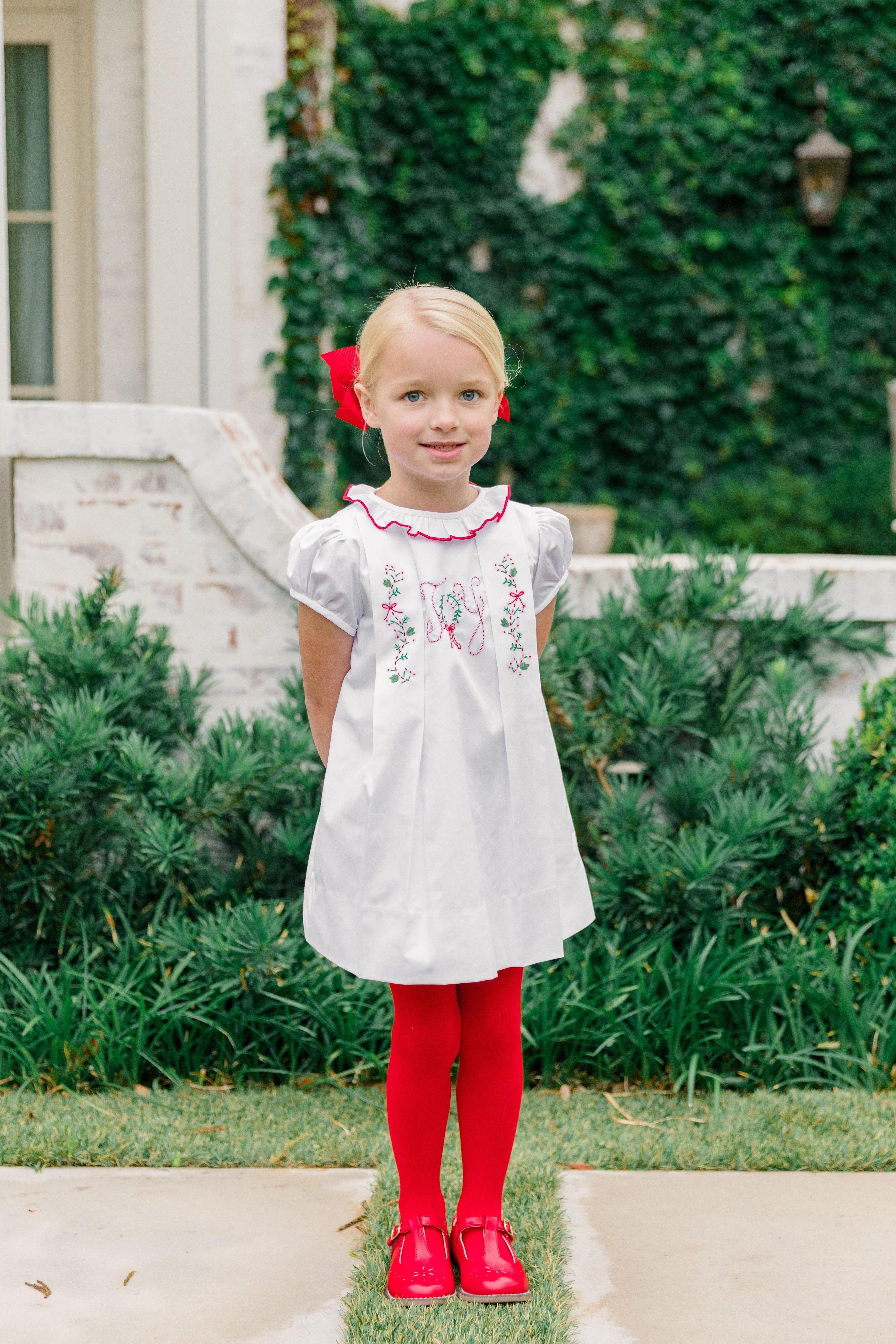 The Proper Peony Joyful Christmas collection in white and red