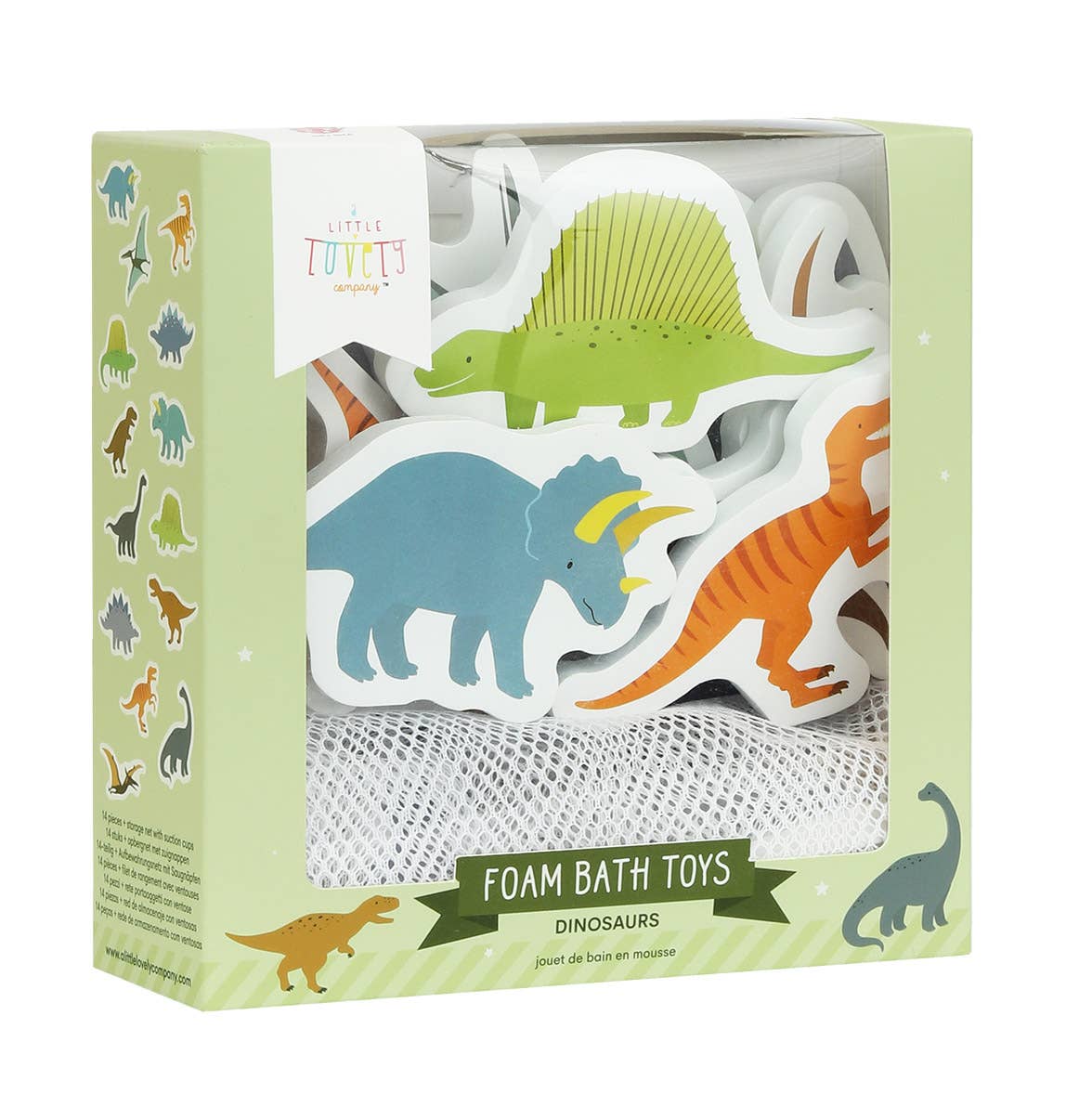 Foam bath toys: Dinosaurs