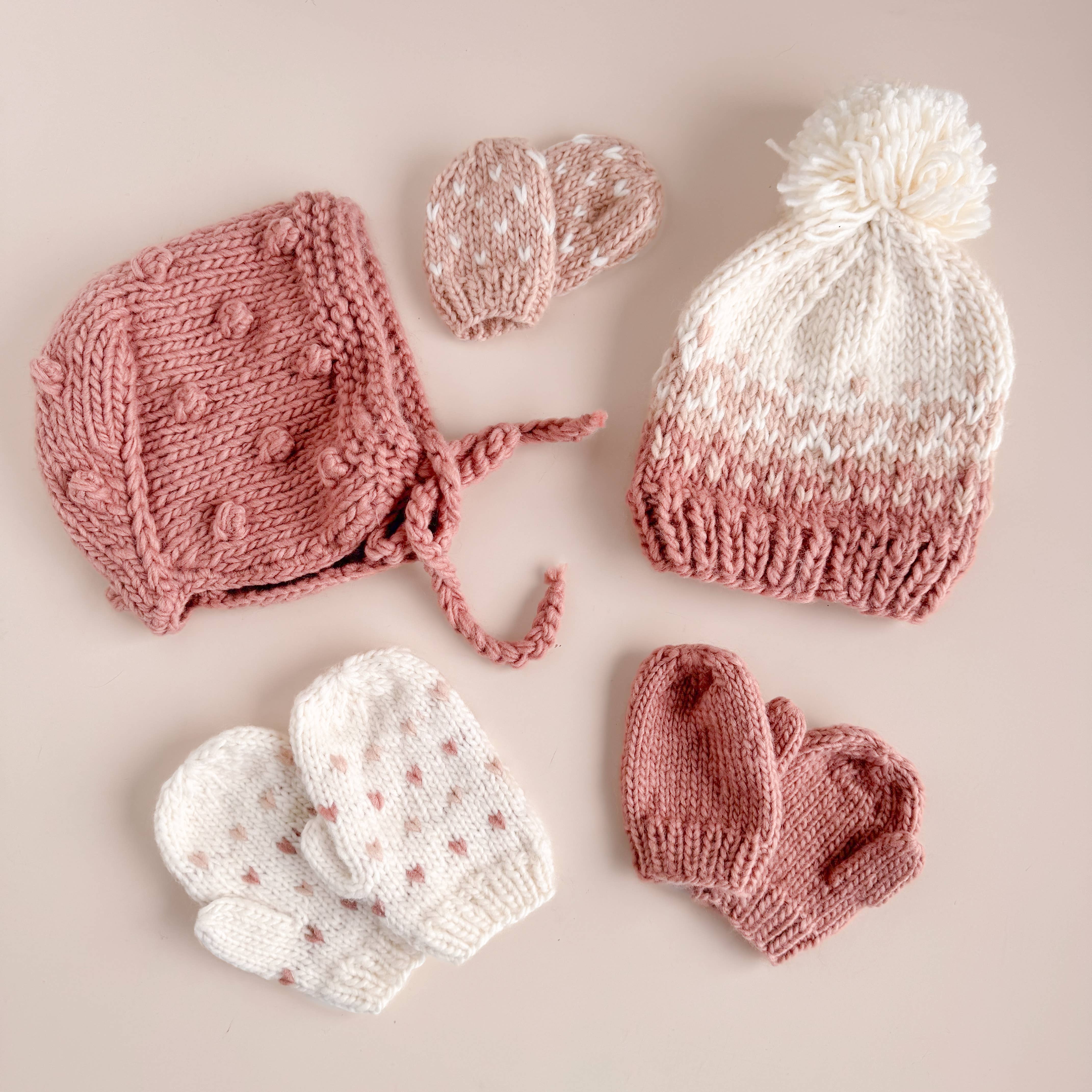 Sawyer Mittens, Rose | Baby & Kids Gloves | Valentine's Day: M; 2-5y