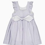 Kidiwi Bégonia Smocked Dress - Lilac Seersucker