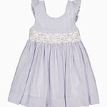 Kidiwi Bégonia Smocked Dress - Lilac Seersucker