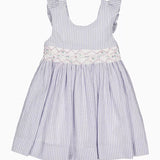 Kidiwi Bégonia Smocked Dress - Lilac Seersucker