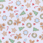 Frosted Wonderland Light Blue Printed Zipper Footie