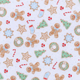 Frosted Wonderland Light Blue Printed Zipper Footie