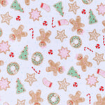 Frosted Wonderland Pink Printed Ruffle Zipper Footie