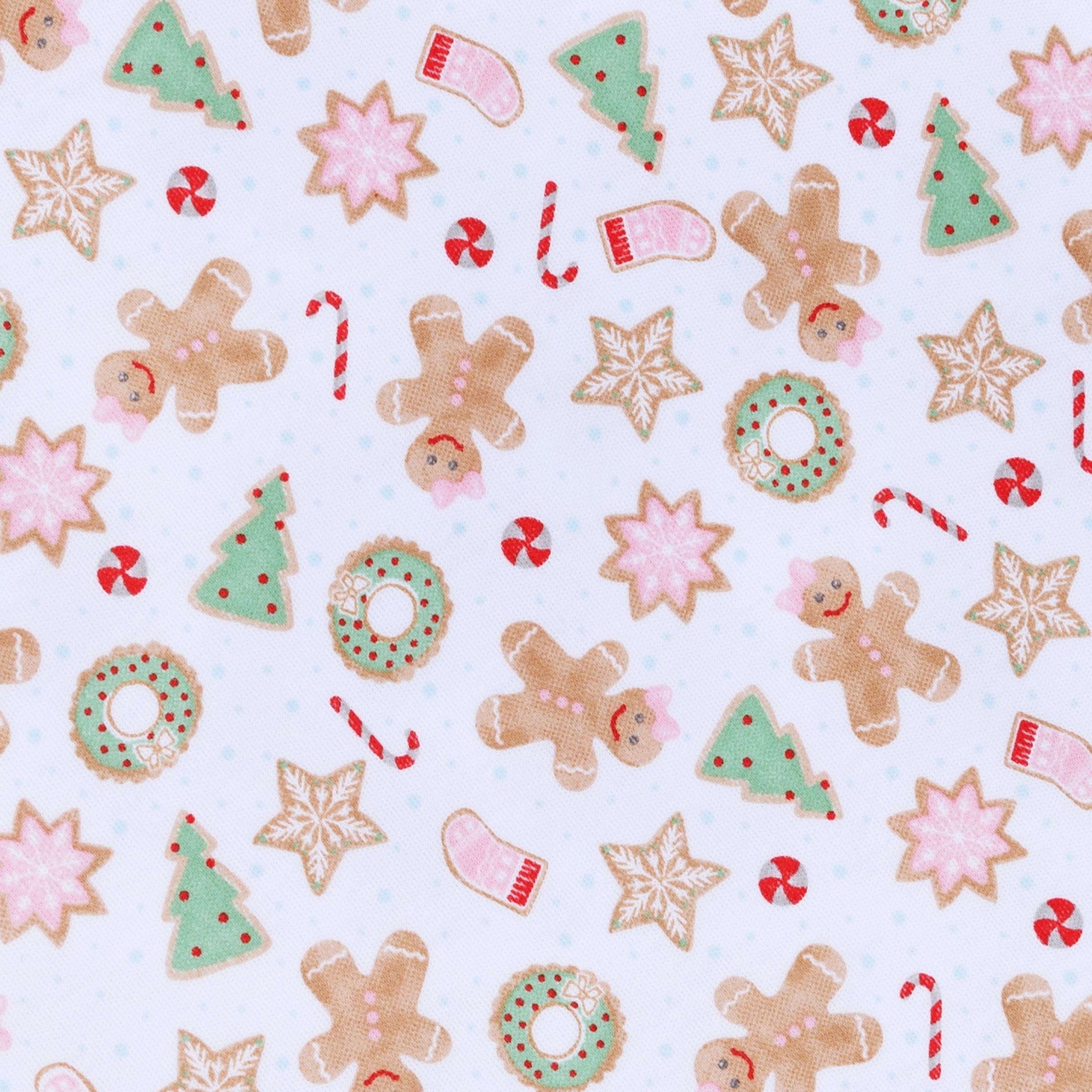 Frosted Wonderland Pink Printed Ruffle Zipper Footie