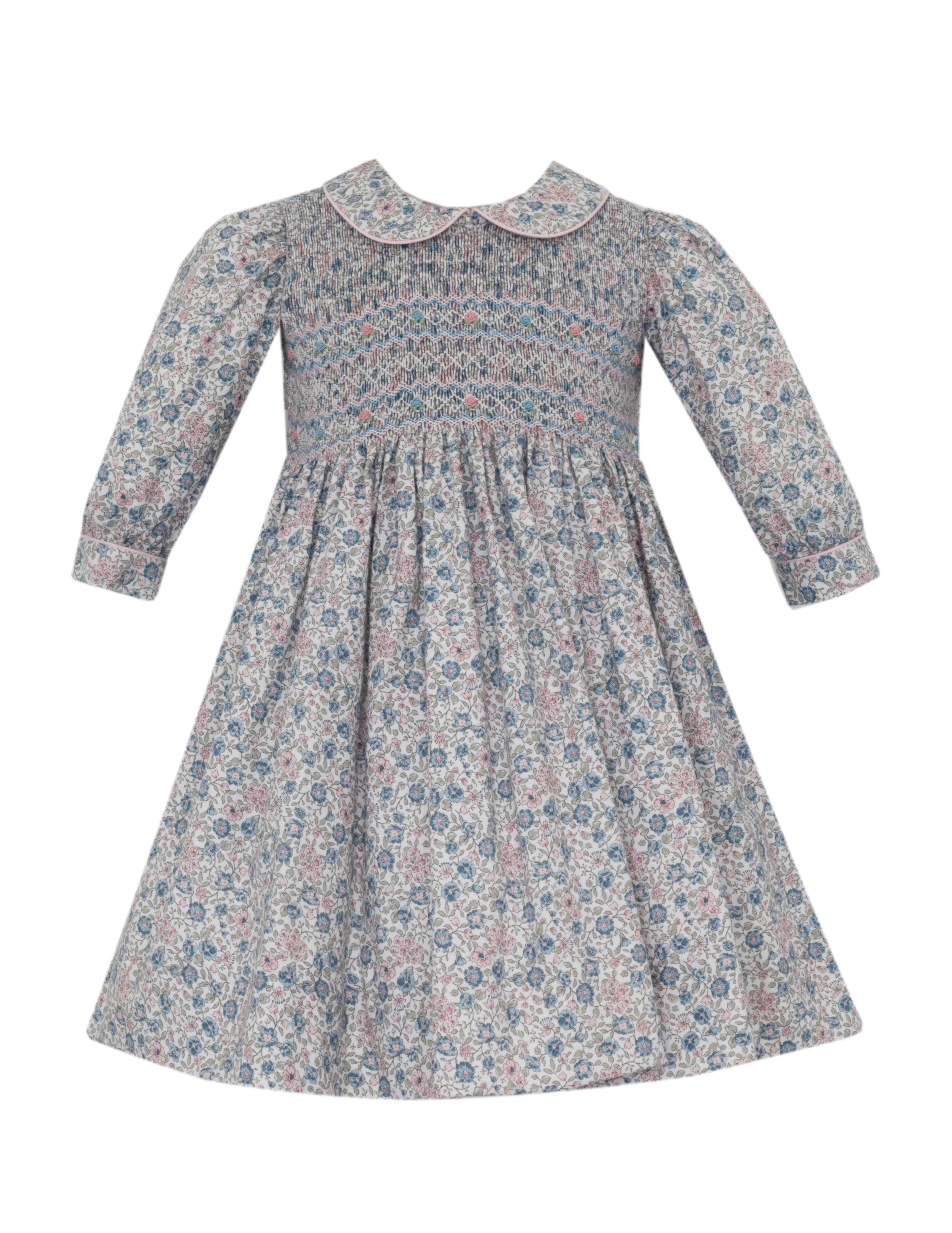 Anavini FLORENCE Pink & Blue Floral Dress