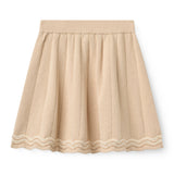 Copenhagen Colors Knitted Tennis Skirt in Beige Comb, alternate view