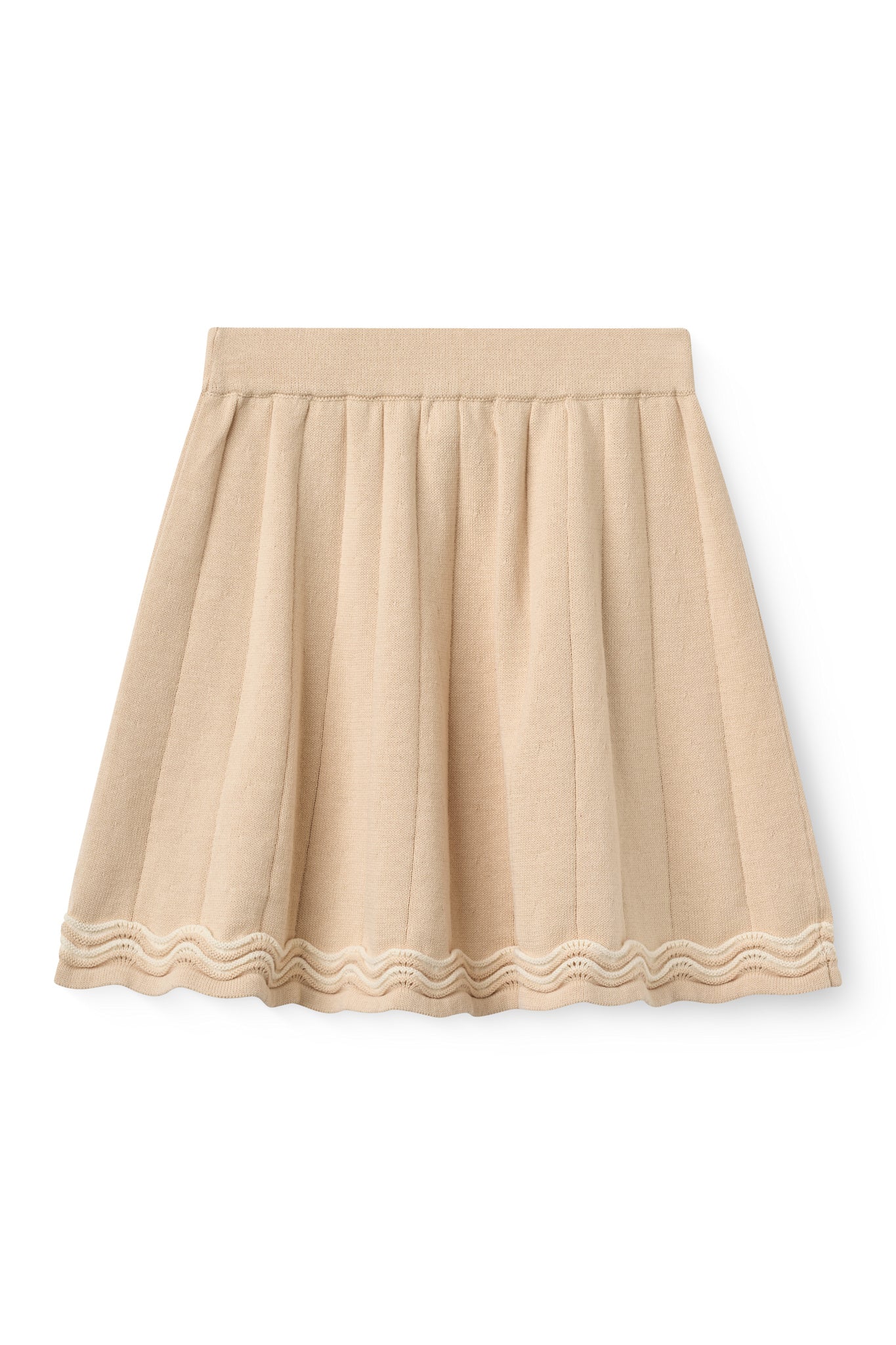 Copenhagen Colors Knitted Tennis Skirt in Beige Comb, alternate view