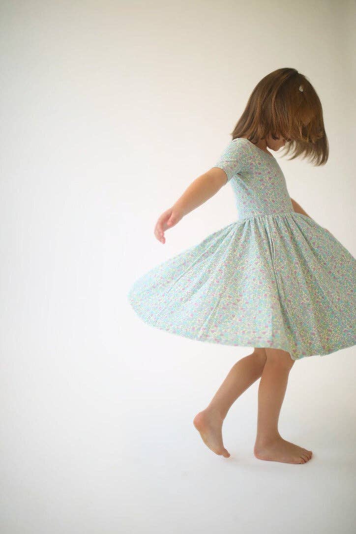 Short Sleeve Twirl Dress
