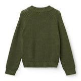 Copenhagen Colors Knitted Classic Rib Blouse in Dark Green, alternate view
