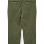 Copenhagen Colors Silky Twill Chino Pants with Stretch in Dark Green, alternate view
