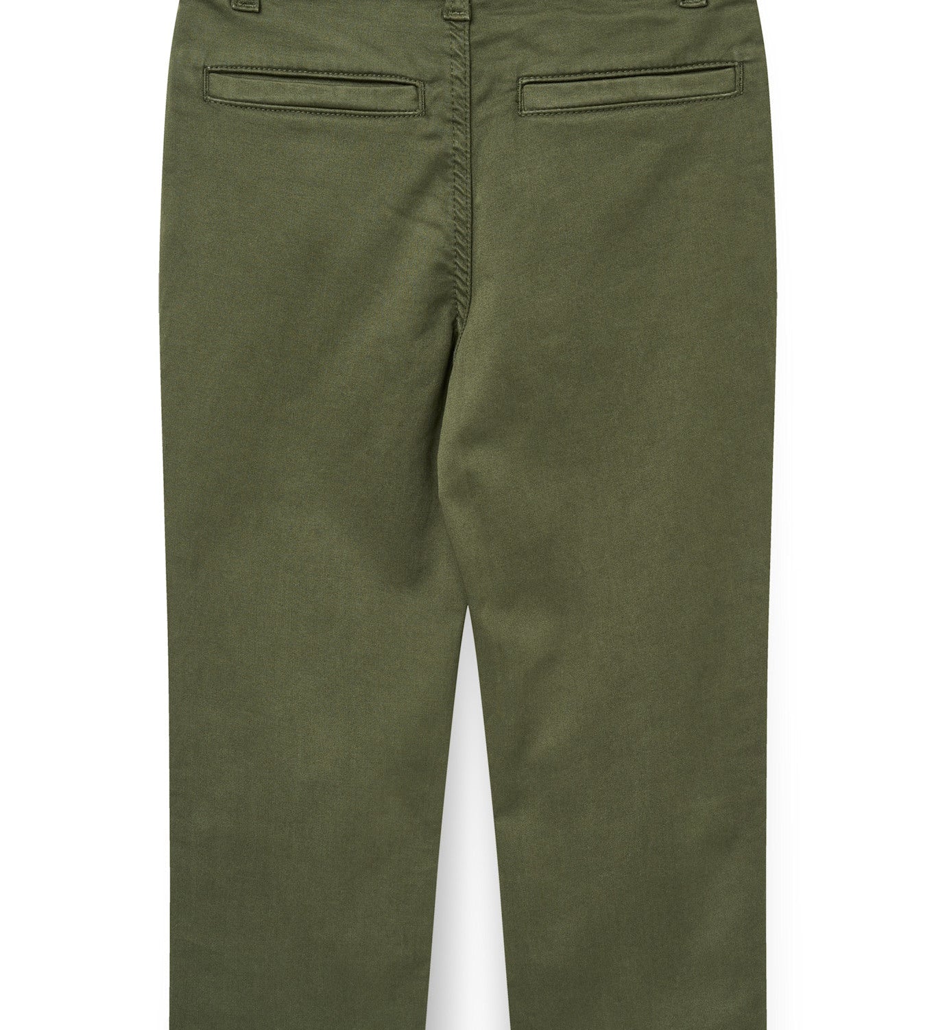 Copenhagen Colors Silky Twill Chino Pants with Stretch in Dark Green, alternate view