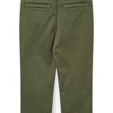 Copenhagen Colors Silky Twill Chino Pants with Stretch in Dark Green, alternate view