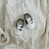 Soft Soled Oxford - White/Navy Blue