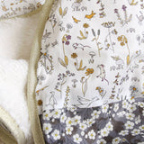 Baby blanket Liberty® fabric and fleece: Andréa