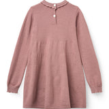 Copenhagen Colors Classic Merino Dress with Deco Neck in Winter Rose, alternate view