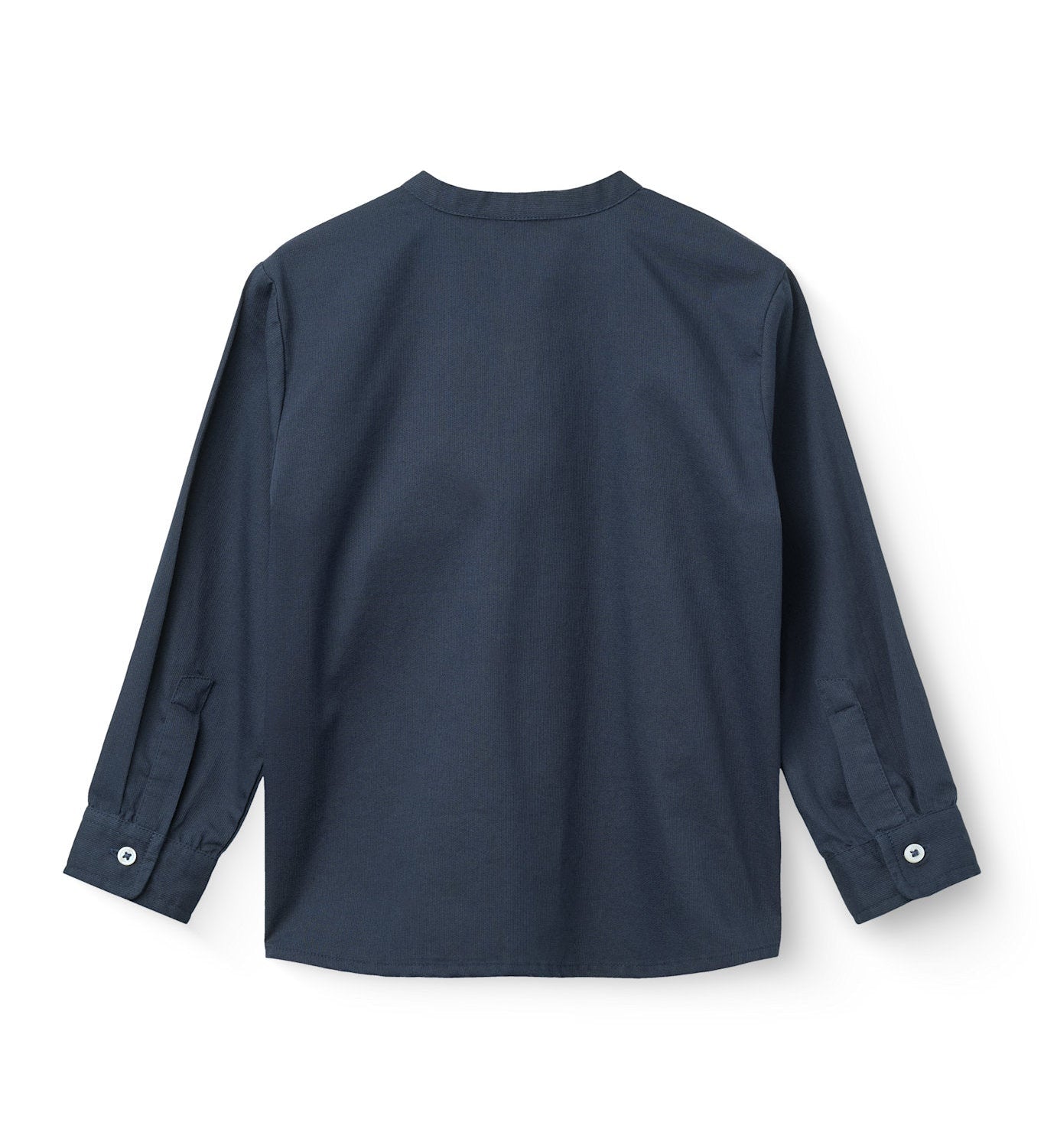 Copenhagen Colors Twill Shirt with Mandarin Collar in Navy, alternate view