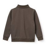 Copenhagen Colors 360 Super Stretchy High School Cardigan in Dark Brown, alternate view
