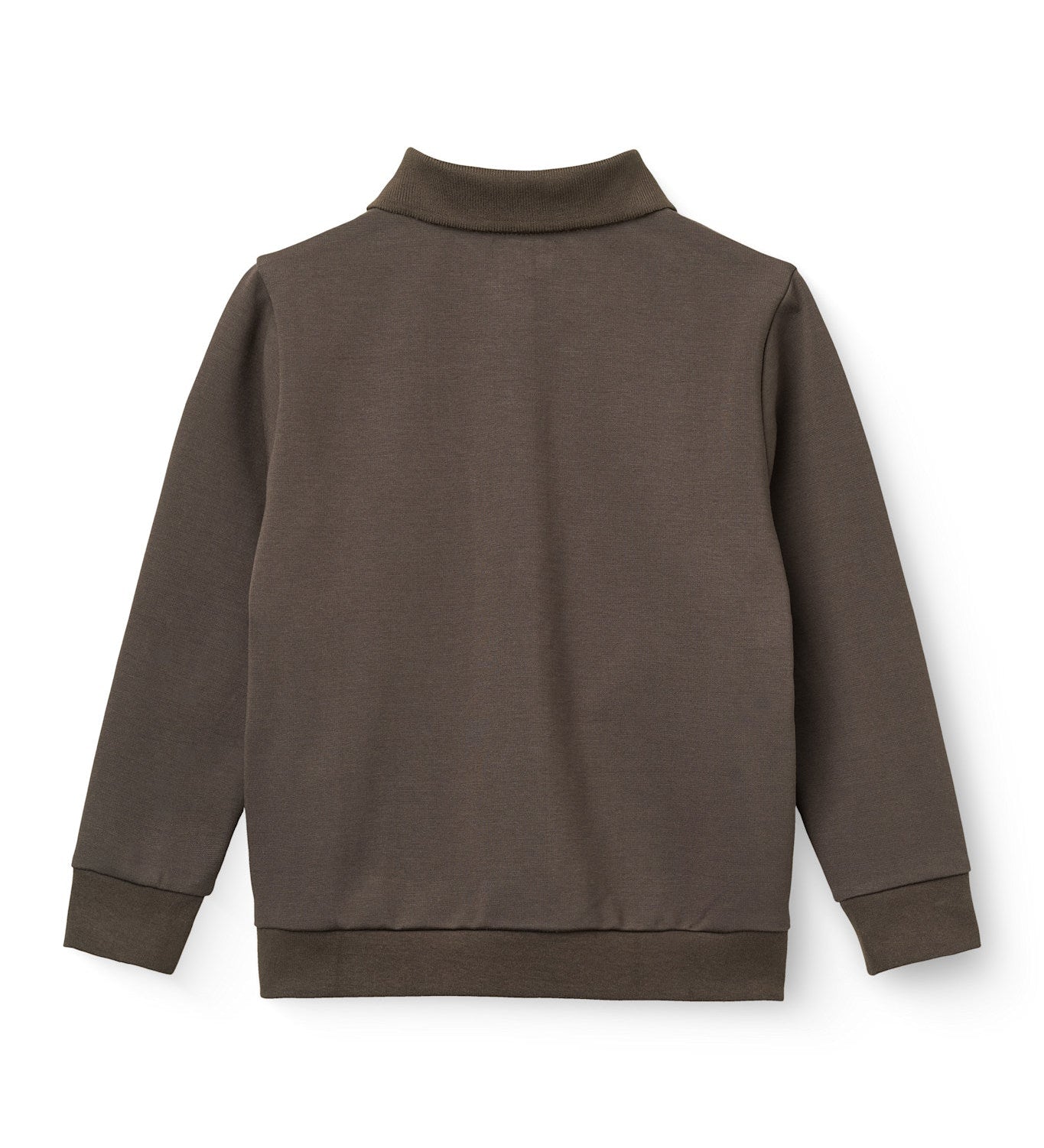 Copenhagen Colors 360 Super Stretchy High School Cardigan in Dark Brown, alternate view