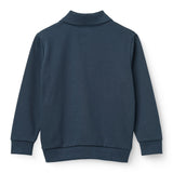 Copenhagen Colors 360 Super Stretchy High School Cardigan in Navy, alternate view