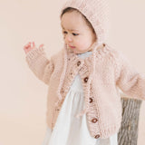 Classic Cardigan, Blush Baby Kid Valentine's Sweater Winter: 6-12 mths