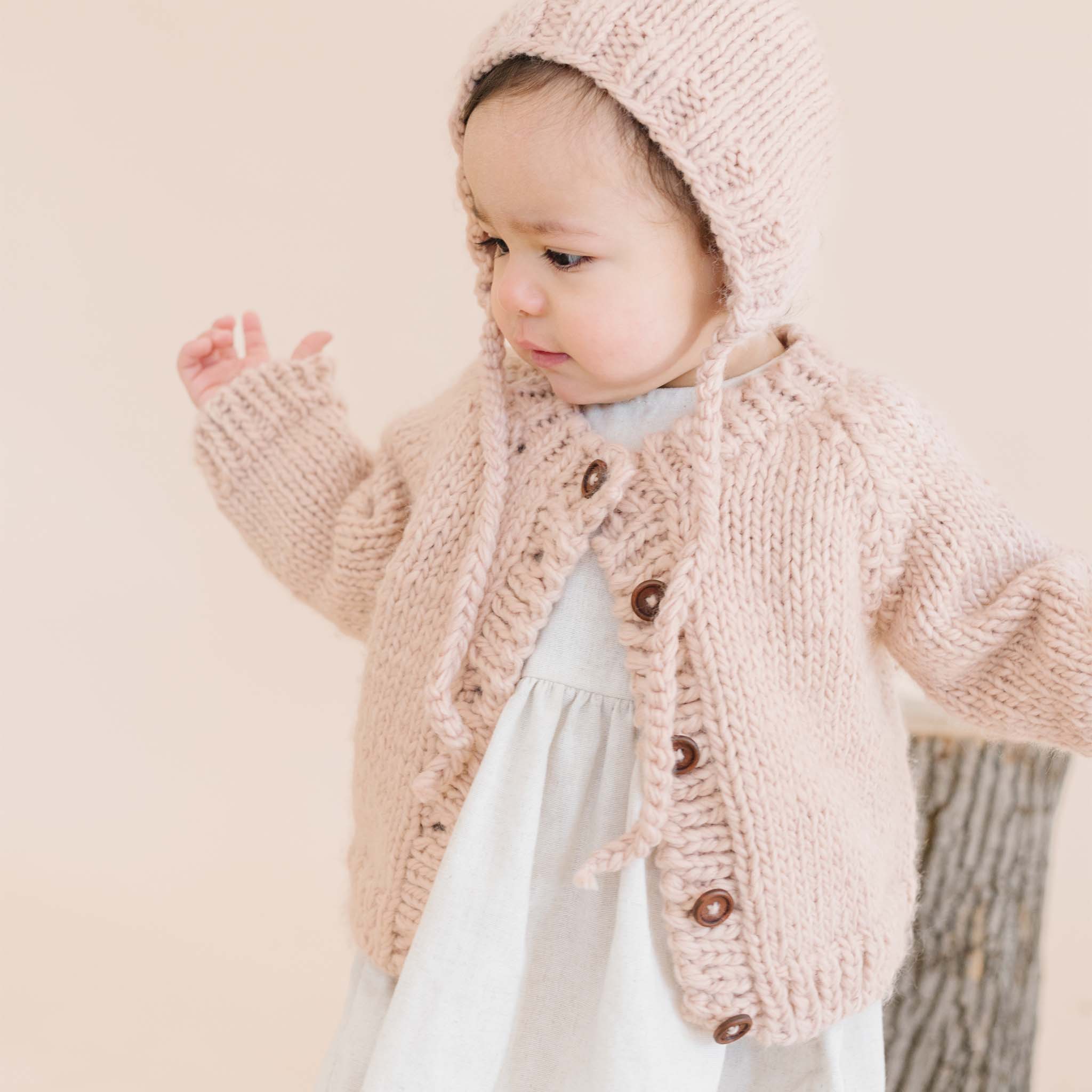 Classic Cardigan, Blush Baby Kid Valentine's Sweater Winter: 6-12 mths