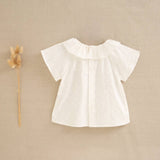 White plumeti girl's blouse: 5 years