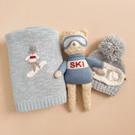 Benjamin Bear Ski Plushie | Baby Kids Toy Animal Fall Winter