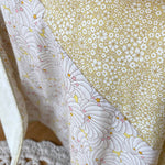 Baby blanket Liberty® fabric and fleece: Côme