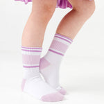 Crew Socks 3-Pack - White/Purple