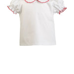 Carol Christmas Shirt by The Proper Peony, green gingham holiday top