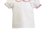 Carol Christmas Shirt by The Proper Peony, green gingham holiday top
