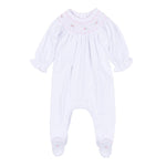 Grace and George White Pink Bishop Girl Footie