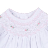 Grace and George White Pink Bishop Girl Footie