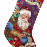 Christmas Santa Needlepoint Stocking